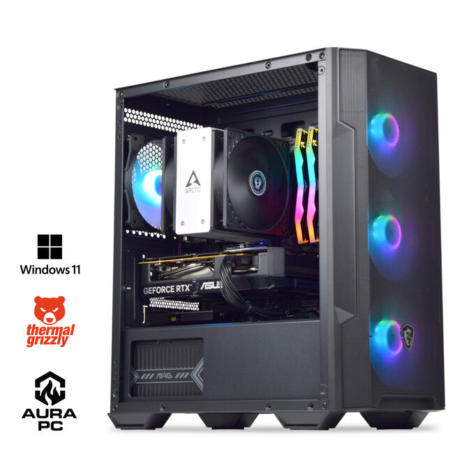 Ordenador AURA Gamer-PC Ryzen 5 8400F 16GB DDR5 1TB RTX 5060 WiFi W11 Bonus