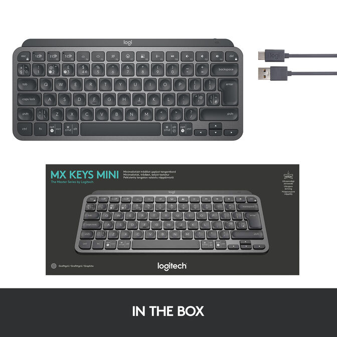 Teclado Logitech MX Keys Mini Bluetooth Grafito (US) image number 9