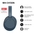Auriculares Inal&aacute;mbricos Sony WH-CH720 Bluetooth ANC Azuis image number null