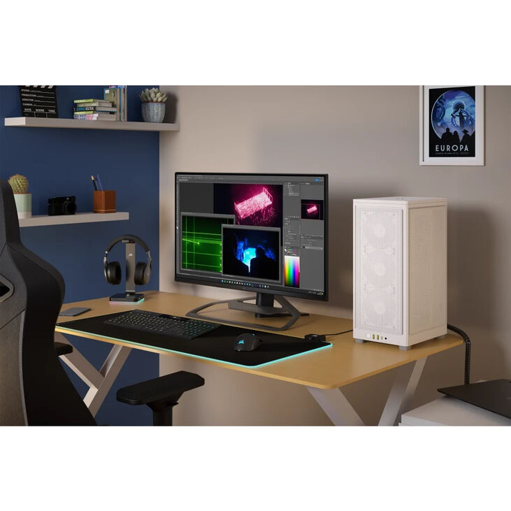 Torre Mini-ITX Corsair 2000D Airflow Blanco Cristal Templado image number 11