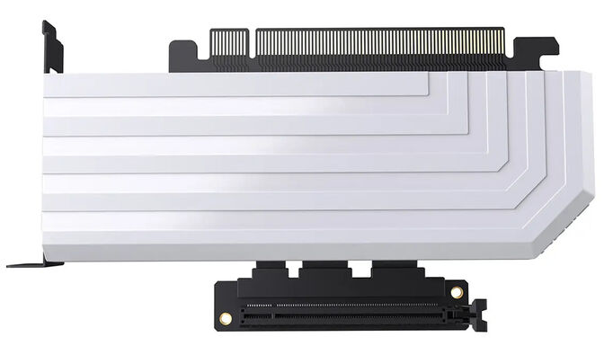 Card Riser Hyte PCI-E 4.0 20cm Blanco image number 4