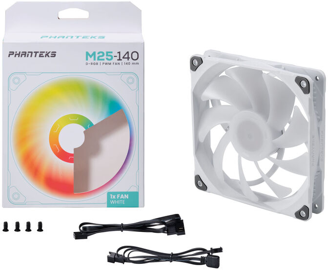 Ventilador Phanteks M25 PWM D-RGB Blanca- 140mm image number 6