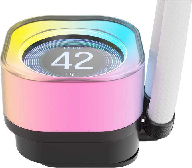 Refrigeraci&oacute;n L&iacute;quida CPU Corsair iCUE LINK H150i LCD 360mm Blanco image number 3