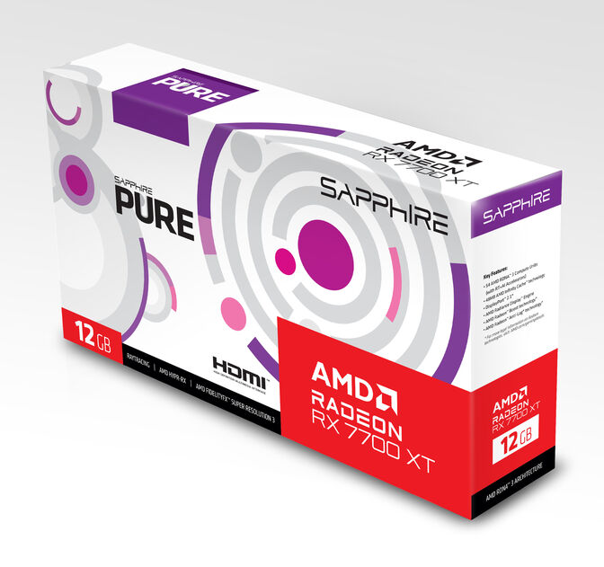 Tarjeta Gr&aacute;fica Sapphire Radeon RX 7700 XT Pure 12GB GDDR6 image number 7