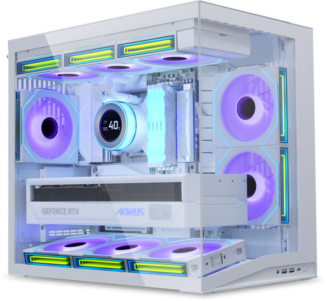 Caja ATX Lian Li O11 Mini V2 Blanco image number 9