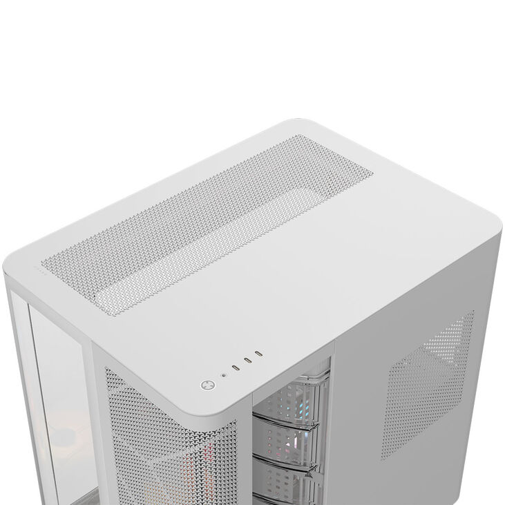 Torre E-ATX Corsair AIR 5400 RS-R ARGB Blanca Cristal Templado image number 7