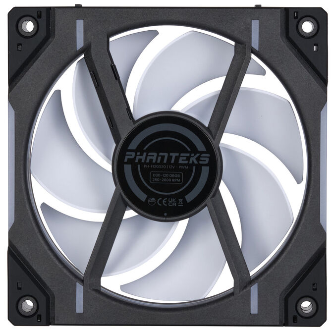 Ventilador Phanteks D30 PWM D-RGB Negro Pack 3 - 120mm image number 4