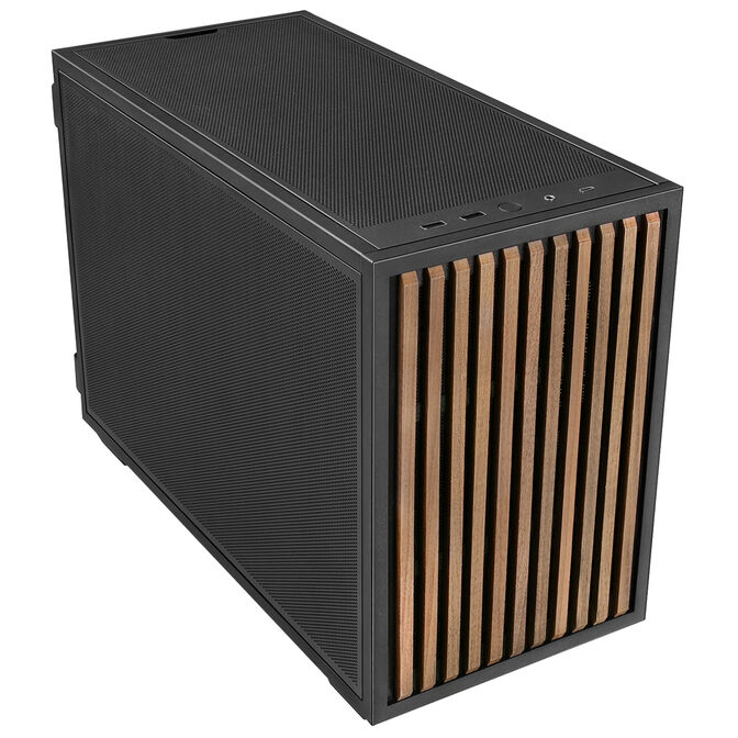 Caja Micro-ATX Lian Li x Dan Cases B4 Negra Madera image number 1