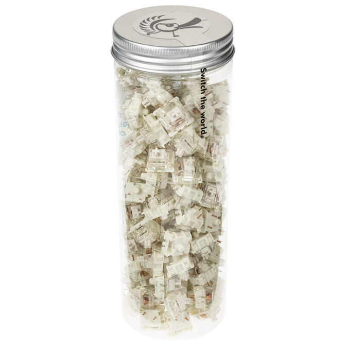 Pack 110 Switches Ducky Gateron G Pro White, Mec&aacute;nicos, 3-Pin, Linear, MX-Stem, 38g image number 2