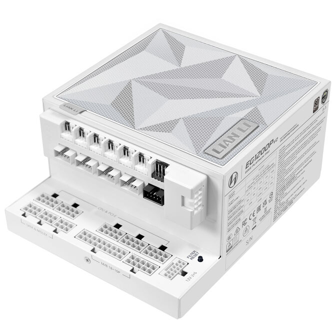 Fuente Modular Lian Li Edge Platinum V2 1200W 80+ Platinum Blanca (C/Hub) image number 0