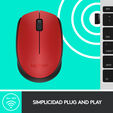 Rat&oacute;n Logitech M171 Wireless Vermelho/Negro image number null