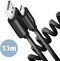 Cable AXAGON BUCM-AM20TB USB-C  <-> USB-A, 1m, USB 2.0, 2.4A, ALU, PVC