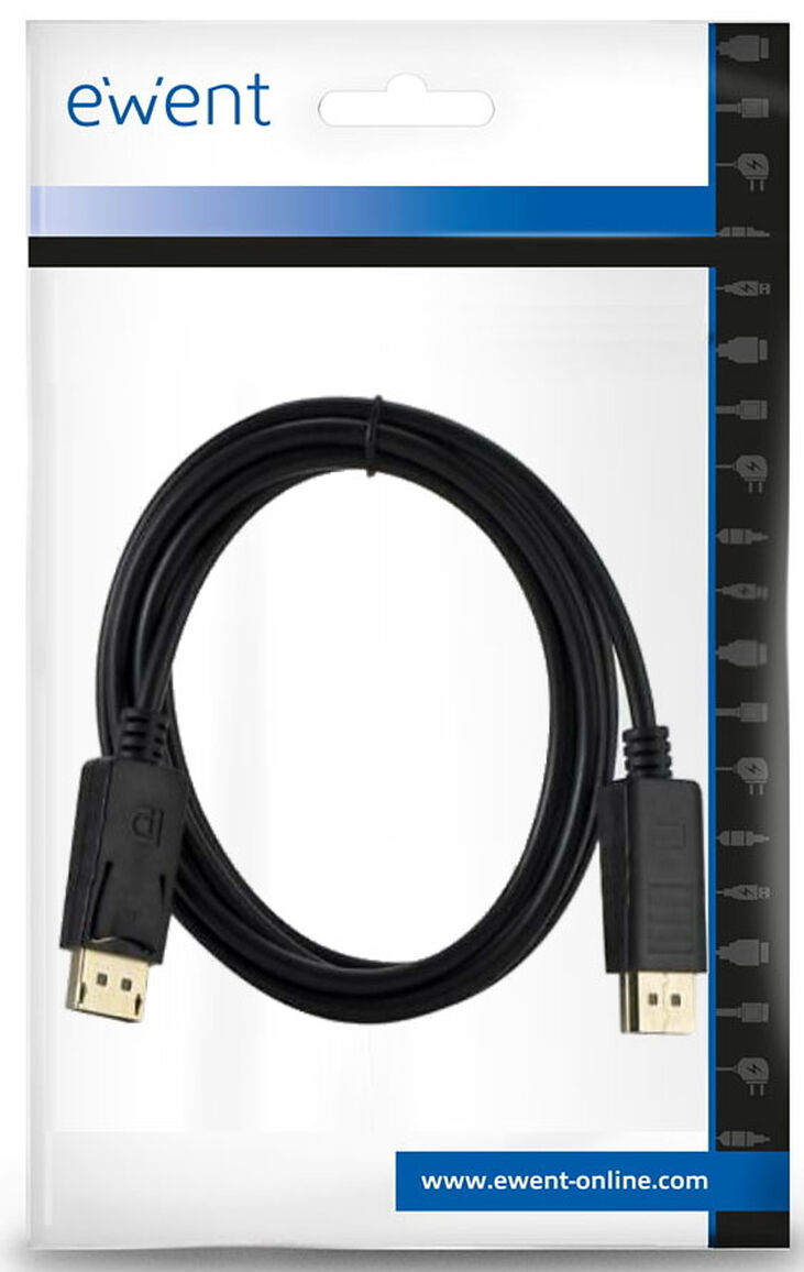 Cable DisplayPort Ewent DisplayPort 1.2 AWG28 4K@60Hz 3 M image number 2