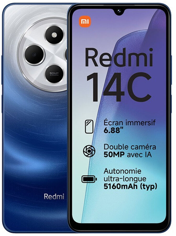 Smartphone Xiaomi Redmi 14C 6.88" 8GB/256GB Dual SIM Starry Blue image number 0