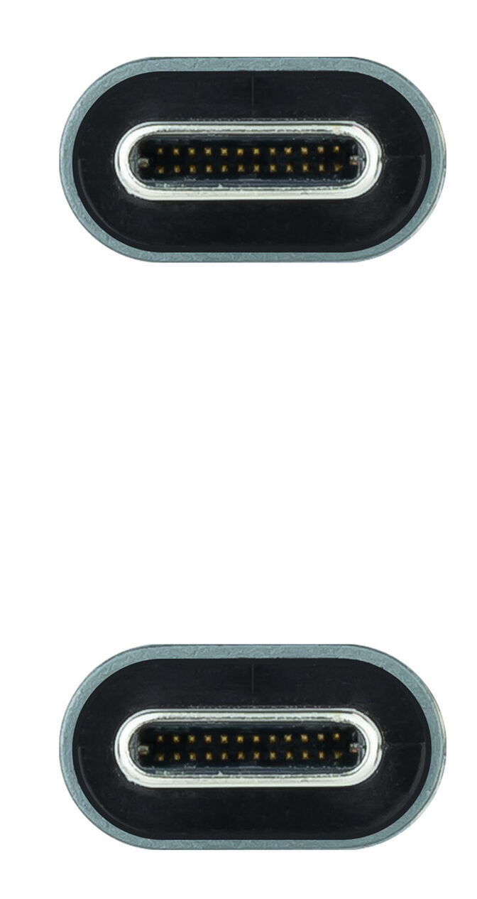 Cable USB 3.2 Gen2x2 Nanocable 20Gbps 5A/100W 4K@60Hz USB-C M/M 1 M Negro image number 2