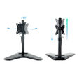 Soporte de Mesa Tabletop Tooq Tilt e Altura Ajustable 17" a 32" Max. 9kg Negro image number null