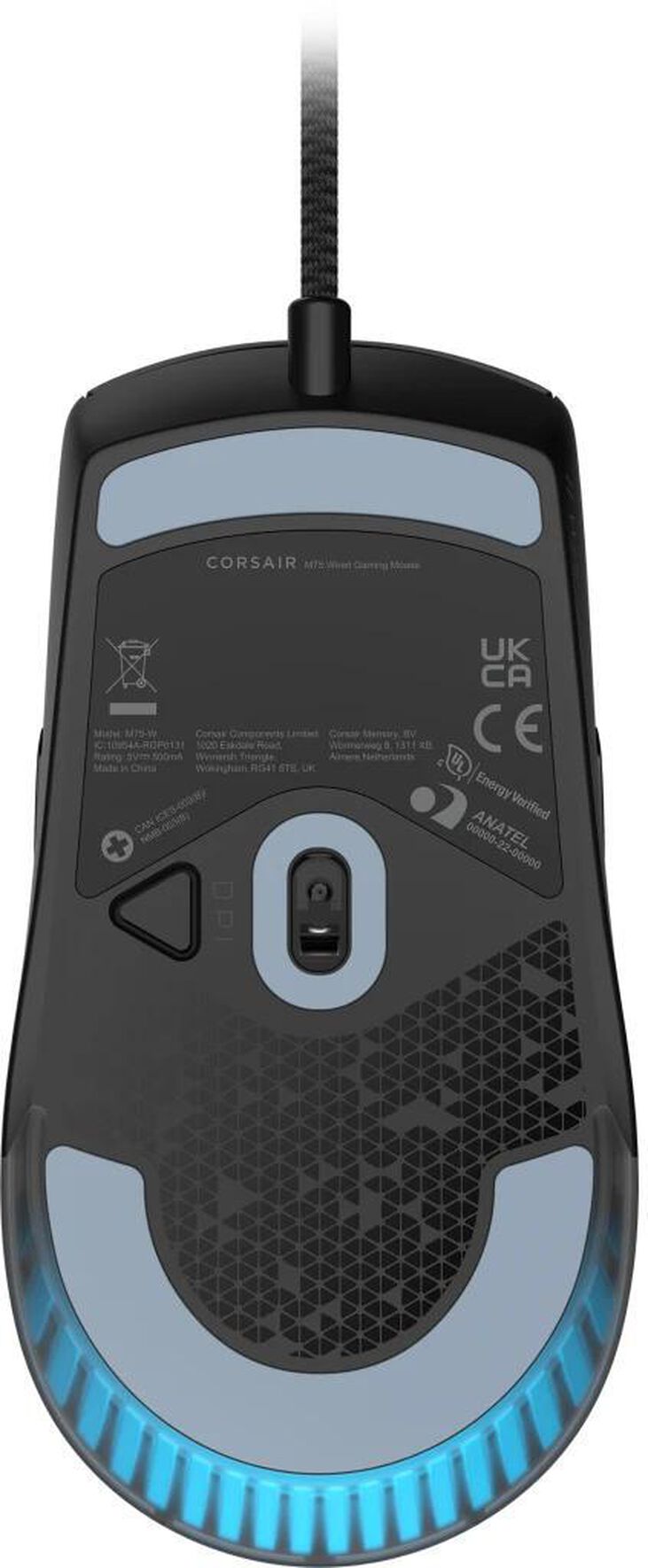 Ratón Corsair M75 RGB Gaming 26000 DPI Negro image number 3