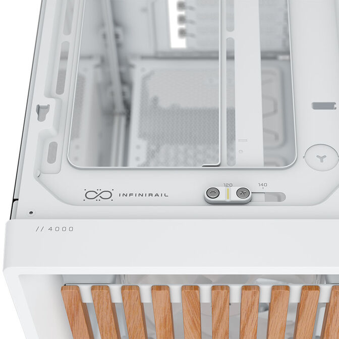 Torre E-ATX Corsair 4000D RS Wood White Oak Cristal Templado image number 8
