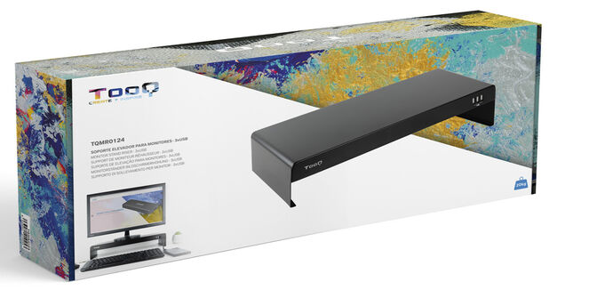 Soporte Elevador / Port&aacute;tiles Tooq Max. 20Kg c/ 3x USB 2.0 Negro image number 3