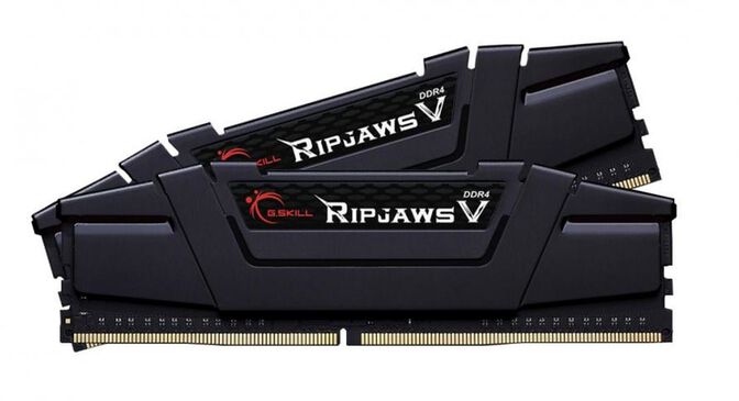G.Skill Kit 32GB (2 x 16GB) DDR4 3200MHz Ripjaws V Black CL16 image number 0