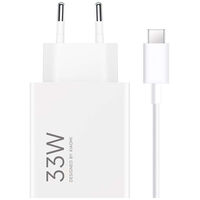 Cargador de carga Rápida Xiaomi 33W HyperCharge Combo USB Tipo-A Blanco + Cable USB-A a USB-C Cargador de carga Rápida Xiaomi 33W HyperCharge Combo USB Tipo-A Blanco + Cable USB-A a USB-C