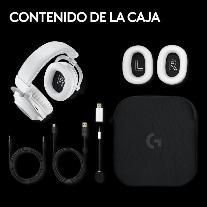 Auriculares Logitech G PRO X 2 Lightspeed Wireless/Bluetooth Blanco image number 12