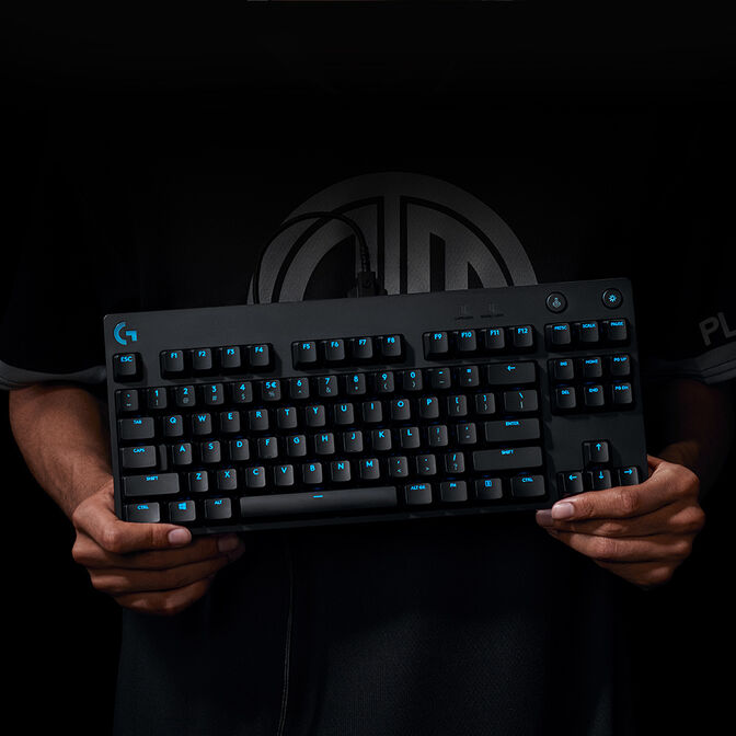 Teclado Logitech G PRO RGB Lightsync GX Blue Clicky Negro (US) image number 4
