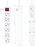 Regleta NanoCable 6 Tomas com switch 1.4 M Blanco image number null