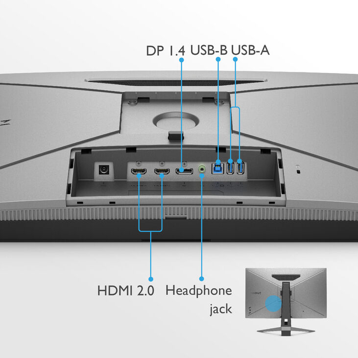 Monitor BenQ MOBIUZ 27" EX2710Q IPS QHD 165Hz 1ms FreeSync Premium HDRi image number 4