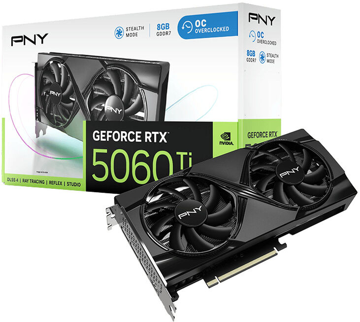 Tarjeta Gráfica PNY GeForce® RTX 5060 Ti Dual Fan OC 8GB GDDR7 DLSS4 image number 9