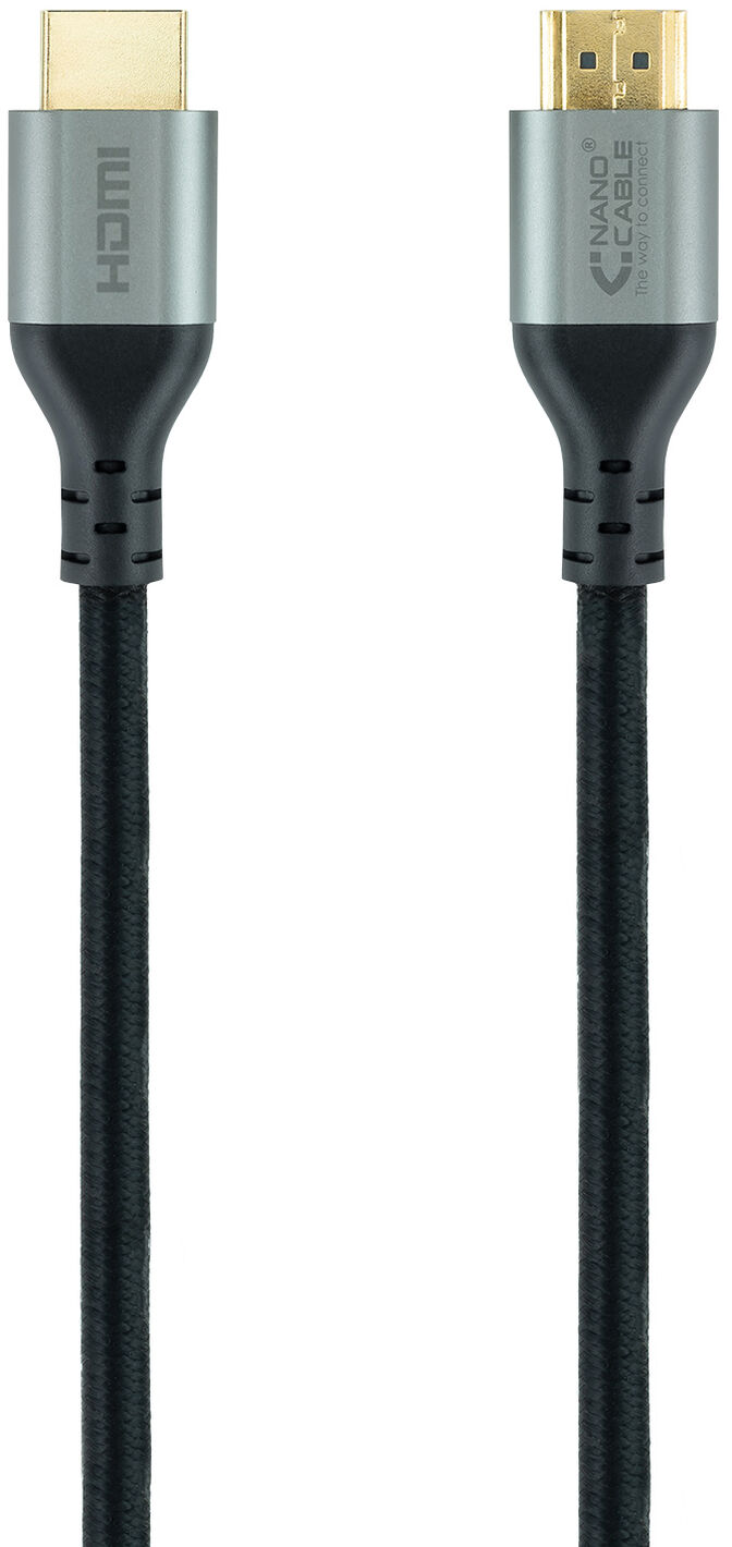 Cable HDMI V2.1 Ultra High Speed NanoCable USB-A M/M 1.5 M Negro Certificado ULTRA image number 1