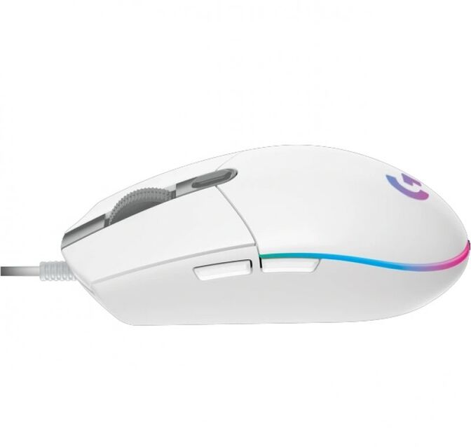 Rat&oacute;n Gaming Logitech G Series G203 LightSync RGB 8000DPI Blanco image number 3
