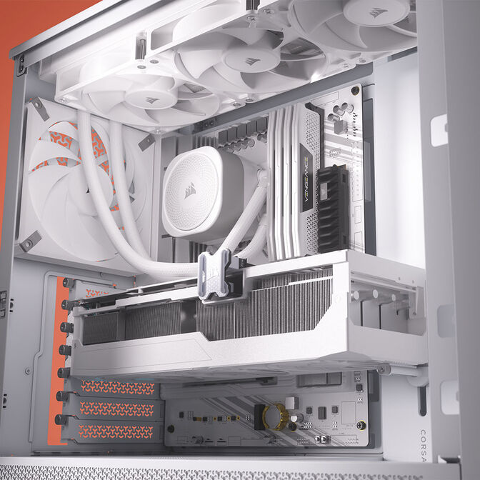 Torre E-ATX Corsair 4000D RS Blanco Cristal Templado image number 11