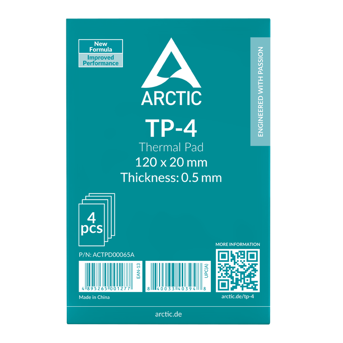 Thermal Pad Arctic TP-4 120 x 20 x 0.5 mm (Pack 4) image number 1