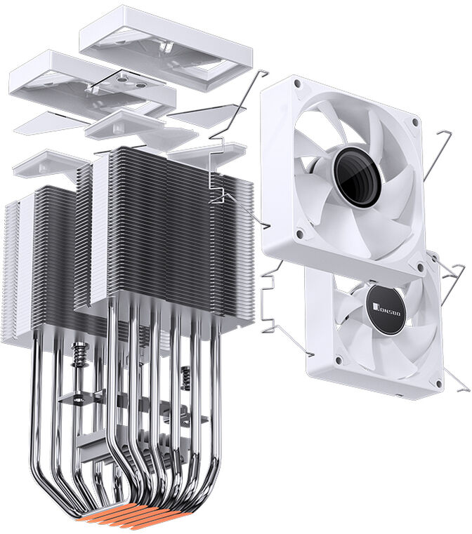 Ventilador CPU Jonsbo CR-1400 DV2 ARGB Blanco - 92mm image number 6