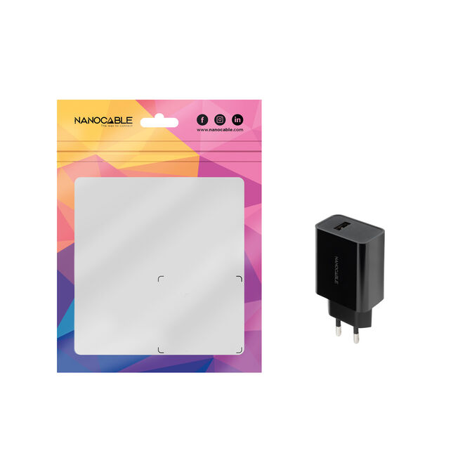 Cargador USB, 5V/1A, Negro image number 1