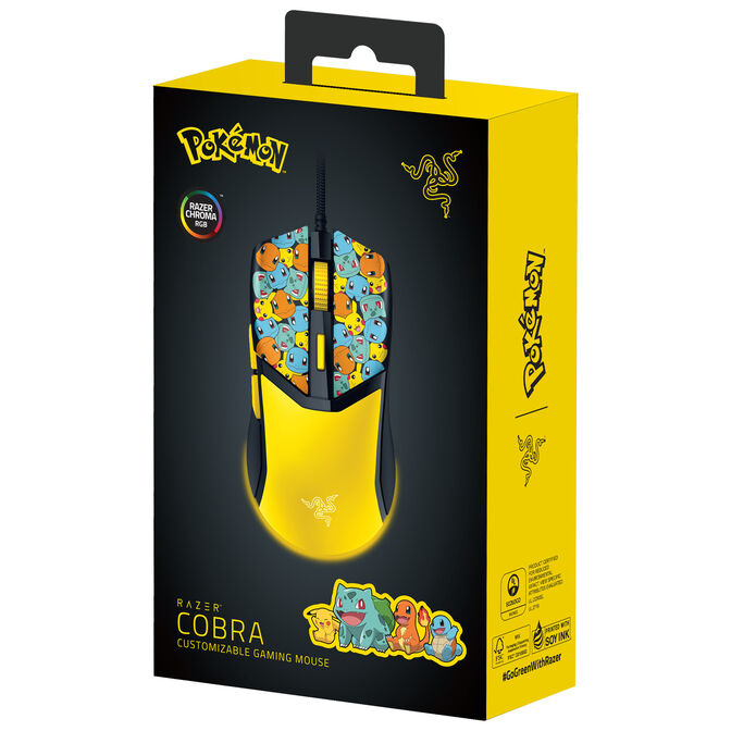 Rat&oacute;n Razer Cobra Pok&eacute;mon Kanto Starters Ed. 8500DPI Negro image number 5