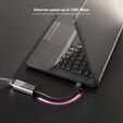 Adaptador Gigabit Nanocable USB-C 3.0/USB-A/M a Ethernet 2.5G 10/100/1000 Mbps 15 CM Gris image number null