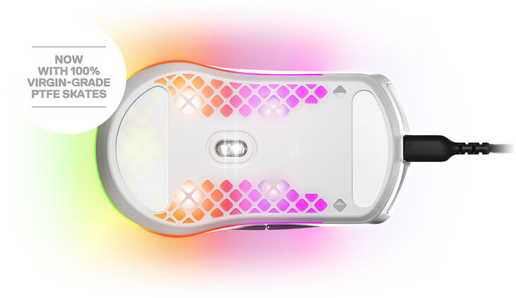 Ratón Steelseries Aerox 3 Snow image number 3
