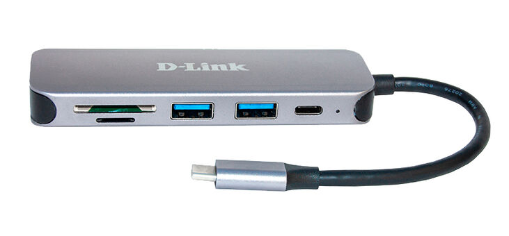 HUB USB D-Link USB-C Macho > 2 x USB 3.0 (SS) + 1 x USB-C (Thunderbolt 3) + Leitor de Cartões image number 1