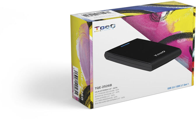 Caja Externa HDD Tooq 2.5" SATA (9,5mm) Tool Less - USB 3.0 / 2.0 Negro image number 5