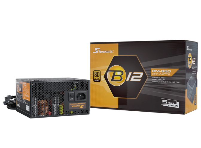 Fuente Semi-Modular Seasonic B12 BM 850W 80+ Bronze image number 8