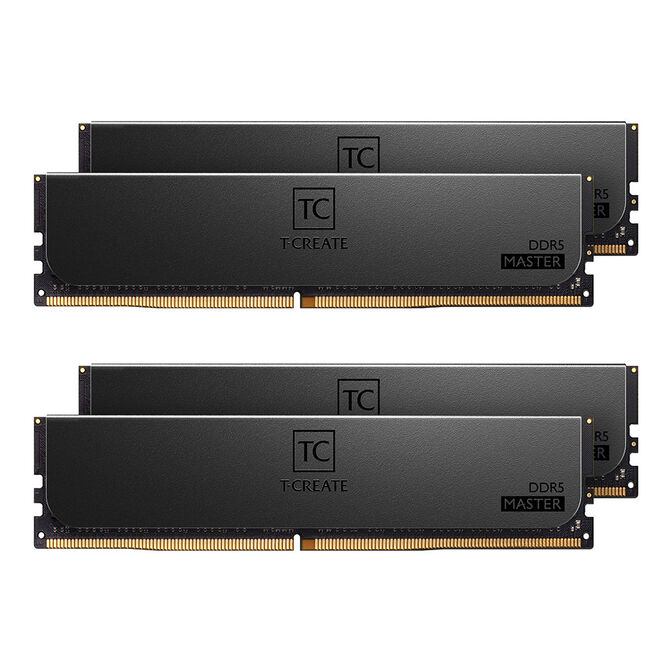 Team Group Kit 64GB (4 x 16GB) DDR5 RDIMM 6400MHz T-Create Master Preto CL32 image number 0