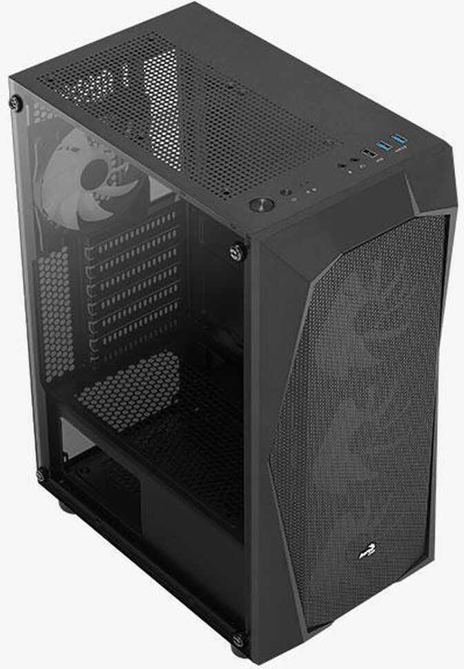 Caja ATX Aerocool Falcon ARGB Vidrio Templado Negro image number 12