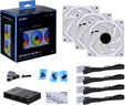 Ventilador Lian Li UNI FAN SL120 Infinity RGB PWM Blanco 120mm (Pack 3) image number null