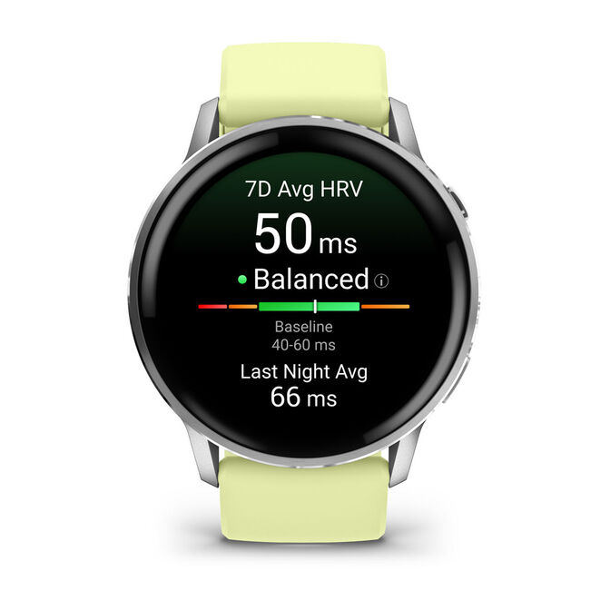 Smartwatch Garmin Venu 4 45mm Prateado/Amarelo image number 1