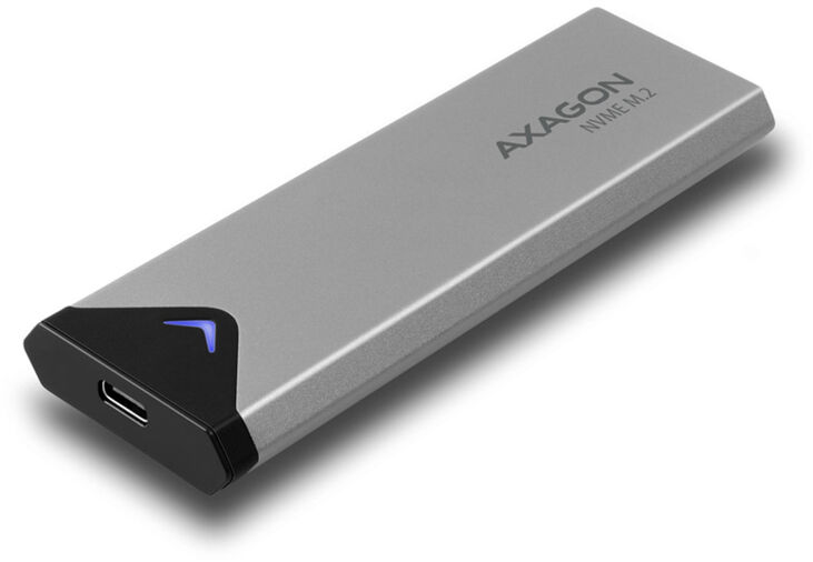 Caja Externo AXAGON EEM2-UG2 para M.2/NVMe/SSD USB-C 3.2 Gen2 silver image number 1