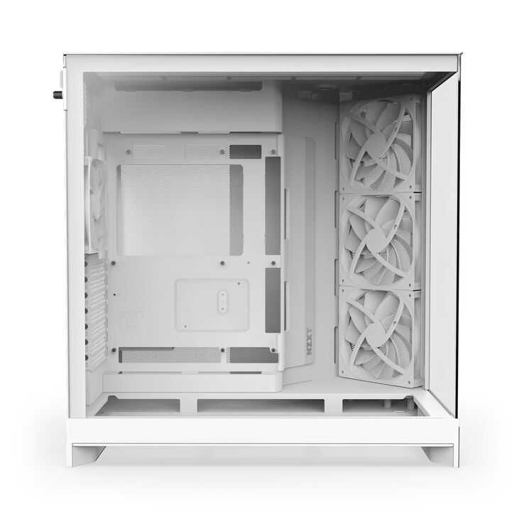 Torre E-ATX NZXT H9 Flow Blanca (2025) Cristal Templado image number 8