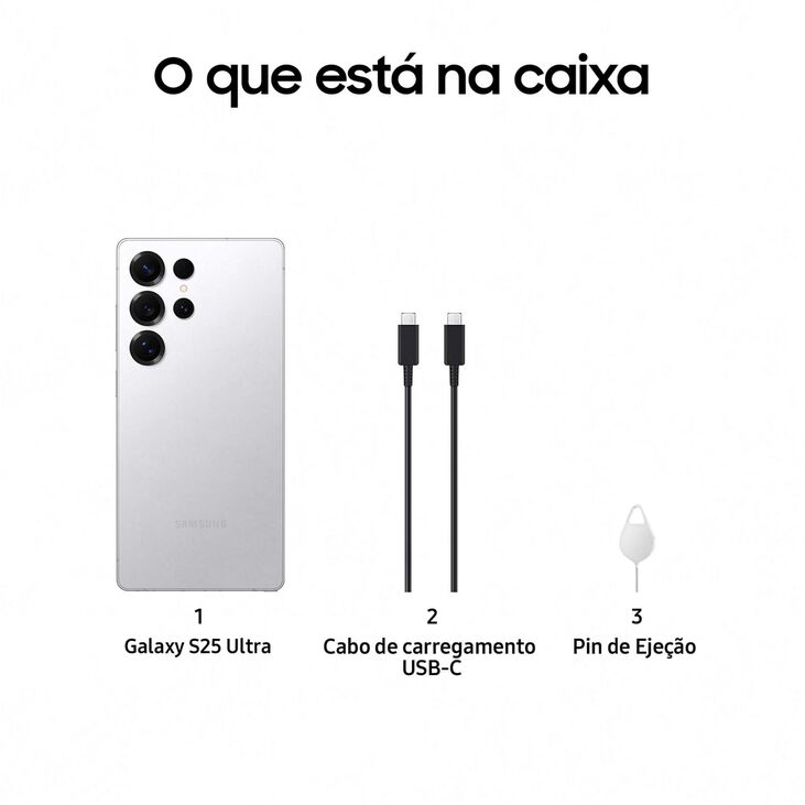 Smartphone Samsung Galaxy S25 Ultra  6.9" (12 / 1TB) 120Hz Blanco Plateado Titânio image number 7