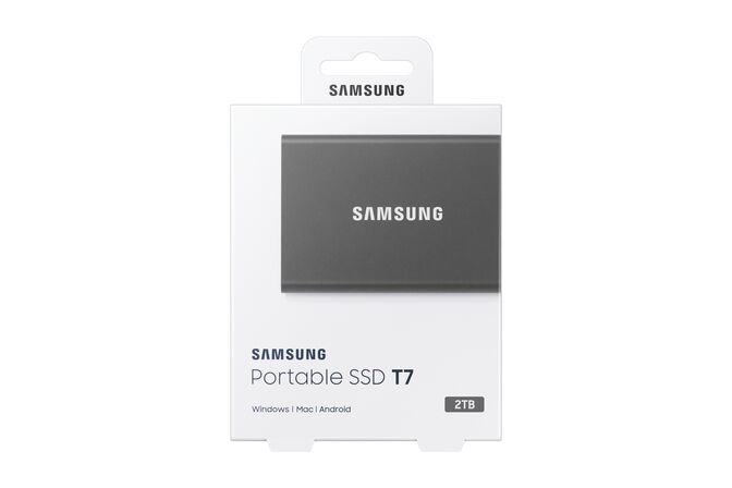 SSD Externo Samsung T7 2TB USB3.2 Gen2 Negro (1050/1000MB/s) image number 7